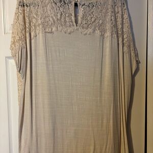 Elegant Cream Lace Women's Top